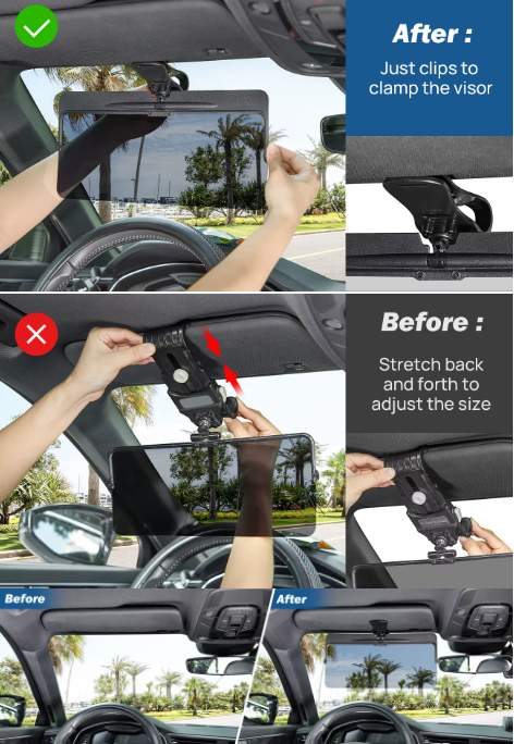 Polarized Car Sun Visor Extender