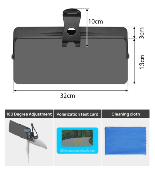 Polarized Car Sun Visor Extender